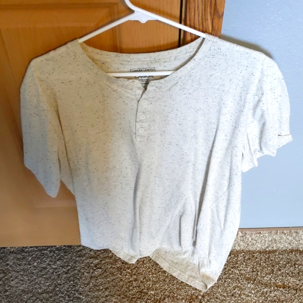 Men's Carbon button-up T-shirt | size: XL